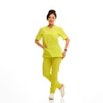 Strój medyczny damski limonkowy PREMIUM