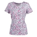 Bluzka medyczna damska wzór arabeska przód