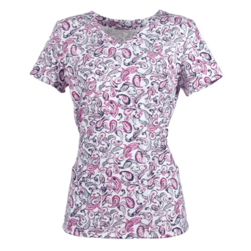 Bluzka medyczna damska wzór arabeska przód