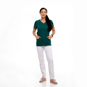 Bluzka medyczna damska zielona