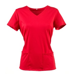 Bluzka medyczna damska czerwona