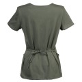 Bluzka medyczna damska jasno zielona tył