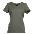 Bluzka medyczna damska jasno zielona przód